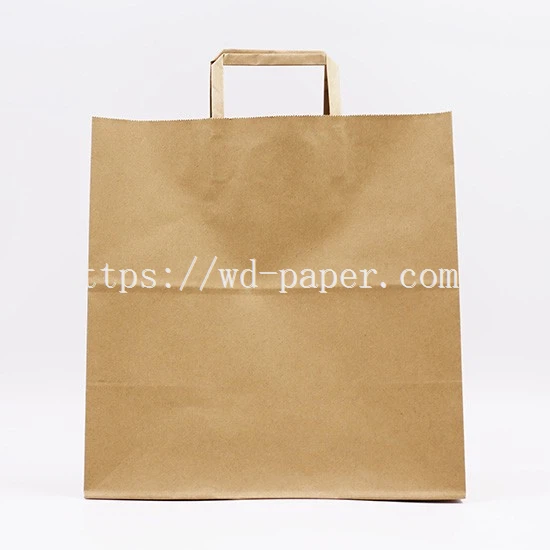 2-kraft shopping bags with handles