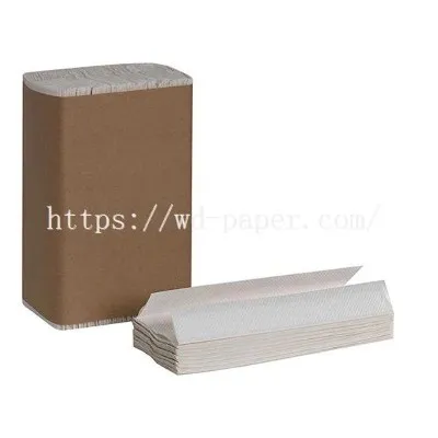 Essuie-mains en papier plié en C