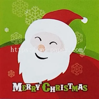 Serviettes de papier du Père Noël