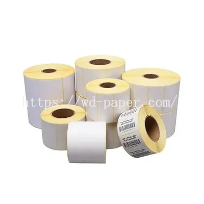 Rouleau de papier autocollant thermique